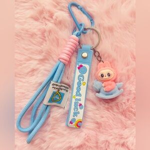 Labubu Keychain With Good Luck Decoration